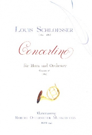 Concertino op.16 fr Horn und Orchester fr Horn und Klavier