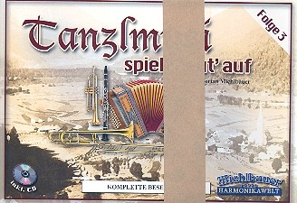 Tanzlmusi spiel heut' auf Band 3 (+CD) fr 2 Trp, Klar, 2 Pos, Bass, Bass in B und Steirische Harmonika,  Stimmen