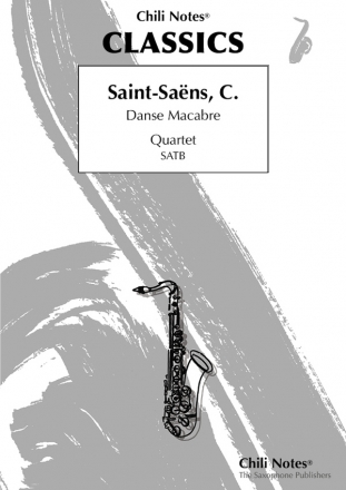 Danse Macabre fr 4 Saxophone (SATBar) Partitur und Stimmen