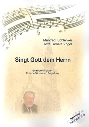 Singt Gott dem Herrn fr Gesang (hoch) und Begleitung (Tasteninstrument) Partitur