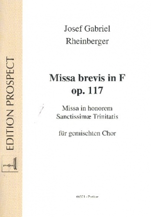 Missa brevis in F op.117 fr gem Chor a cappella Partitur