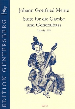 Suite fr Viola da gamba und Bc Partitur und Stimmen (Bc nicht ausgesetzt)