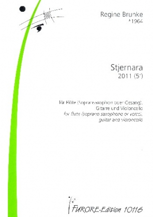 Stjernara fr Flte (Sopransaxophon/Gesang), Gitarre und Violoncello Partitur und Instrumentalstimmen