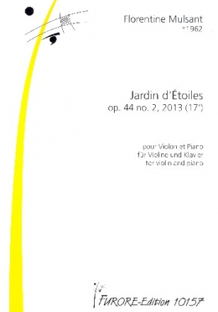 Jardin d'toiles op.44,2 fr Violine und Klavier