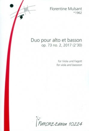 Duo op.73,2 pour alto et basson partition et partie