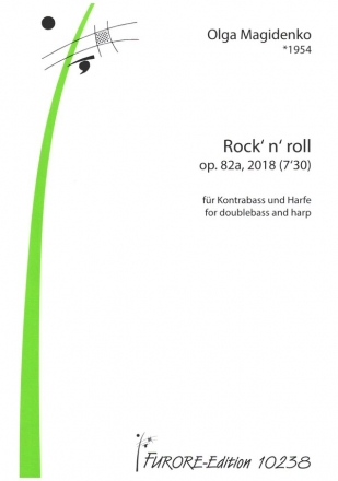 Rock'n'Roll op.82a (2018) fr Kontrabass und Harfe Partitur und Stimmen