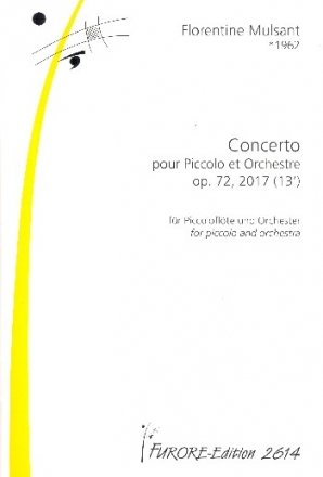 Concerto op.72 fr Piccoloflte und Orchester Partitur