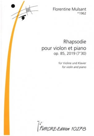 Rhapsodie op.85 fr Violine und Klavier