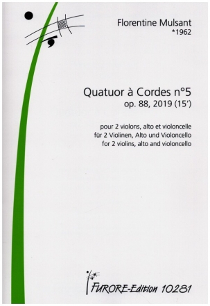 Quatuor  cordes no.5 op.88 fr Streichquartett Partitur und Stimmen