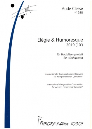 Elgie und Humoresque fr Flte, Oboe, Klarinette, Fagott und Horn Partitur und Stimmen