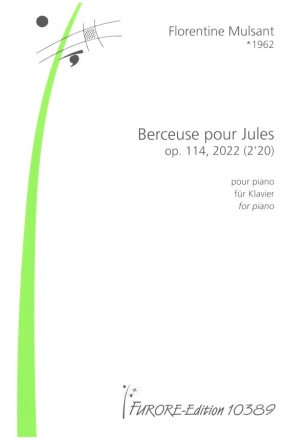 Berceuse pour Jules op.114 pour piano