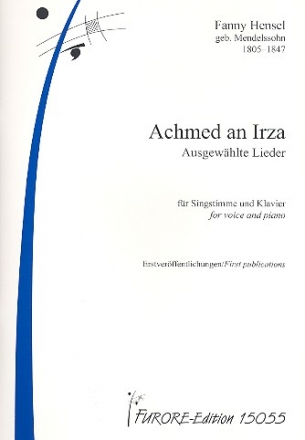 Achmed an Irza fr Gesang und Klavier Partitur