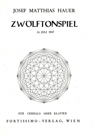 Zwlftonspiel 13. Juli 1947 fr Cembalo (Klavier)