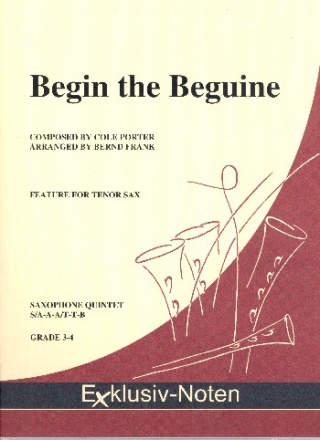 Begin the Beguine fr 5 Saxophone Partitur und Stimmen