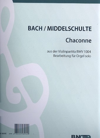 Chaconne BWV1004 fr Orgel Reprint