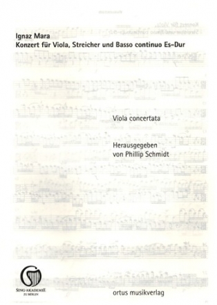 Konzert Es-Dur fr Viola, Streicher und Bc Stimmensatz