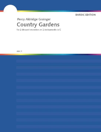 Grainger, Percy Aldridge Country Gardens 2 Sopran-Blockflten oder Melodie-Instrumente in C