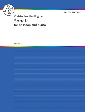 Headington, Christopher Sonata Fagott und Klavier