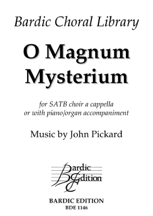 O magnum mysterium fr gem Chor a cappella