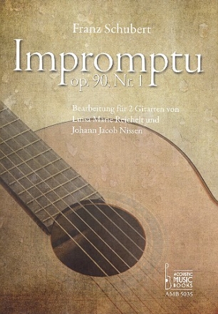 Impromptu op.90,1 fr 2 Gitarren Partitur und Stimmen