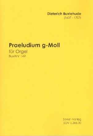 Prludium g-Moll BuxWV149 fr Orgel