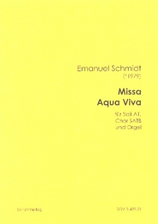 Missa aqua viva fr Soli, gem Chor und Orgel Partitur