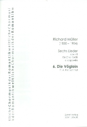 Die Vglein op.8,6 fr gem Chor a cappella Partitur