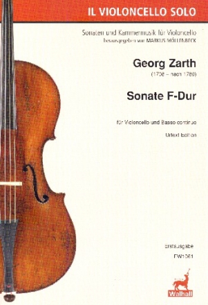 Sonate F-Dur fr Violoncello und Bc Partitur und Stimmen (Bc ausgesetzt)