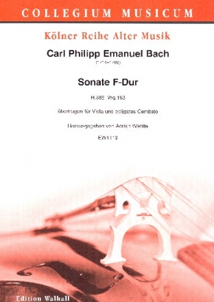 Sonate F-Dur fr Viola und obligates Cembalo