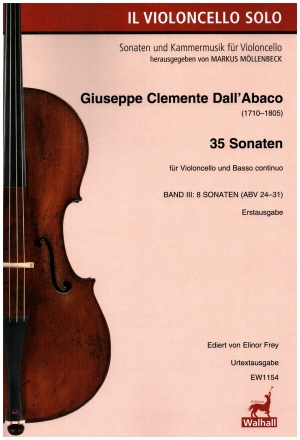 35 Sonaten Band 3 (ABV 24-31) fr Violoncello und Bc