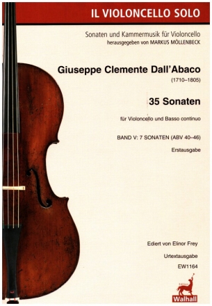 35 Sonaten Band 5 (ABV 40-46) fr Violoncello und Bc