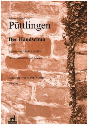 Der Handschuh op.59 fr Bass (Bariton) und Klavier