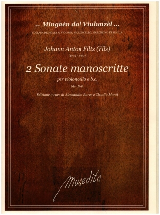 2 Sonate manoscritte per violoncello e Bc