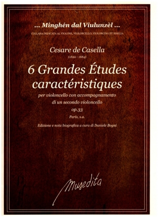 6 grandes tudes caractristiques op.33 per violoncello con accompagnamento di un secondo violoncello