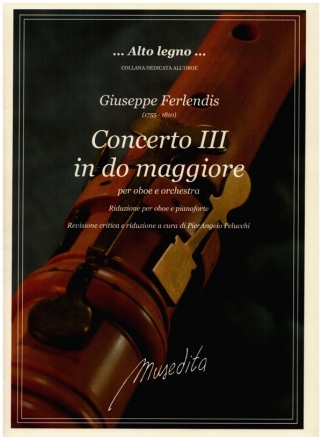 Concerto in do maggiore no.3 per oboe e orchestra riduzione per oboe e pianoforte