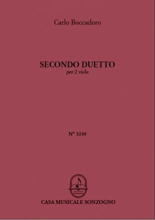 Carlo Boccadoro Secondo Duetto, per 2 Viole 2 Violins (Stimmen-Set)