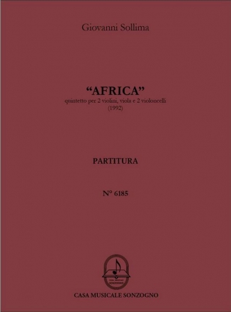 Africa (1992) per 2 violini  viola and 2 violoncelli  partitura