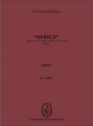 Giovanni Sollima Africa 2 Violins, Viola and 2 Violoncelli (Stimmen-Set)