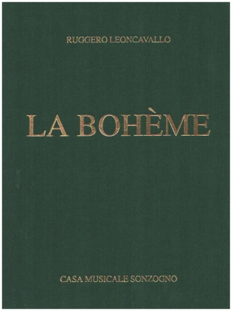 La Bohme  vocal score (it) Leinen