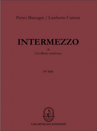 Pietro Mascagni_Lamberto Curtoni, Intermezzo 2 Cello's Partitur + Stimmen