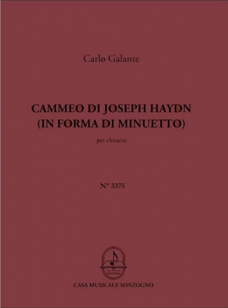 Carlo Galante, Cammeo Di Joseph Haydn Gitarre Buch