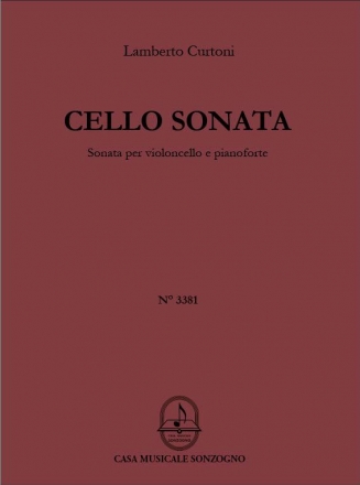 Lamberto Curtoni, Sonata Per Violoncello E Pianoforte Cello und Klavier Buch + Einzelstimme