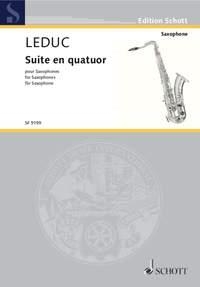 Suite en Quatuor 4 Saxophone Studienpartitur