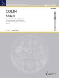 Colin, Georges Sonate op. 33 Alt-Blockflte (Flte) und Klavier