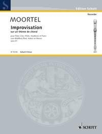 Moortel, Arie van de Improvisation sur un thme de choral op. 41 Alt-Blockflte (Flte, Oboe) und Klavier