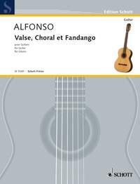 Alfonso, Nicolas Valse, Choral et Fandango Gitarre