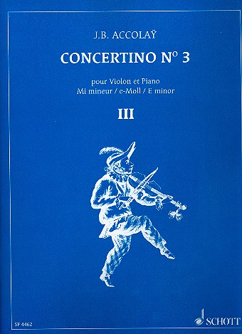 Concertino e-Moll Nr.3 fr Violine und Orchester Violine und Klavier