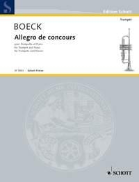 Boeck, Auguste de Allegro de concours Trompete und Klavier