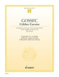 Gossec, Franois-Joseph Clbre Gavotte Violine und Klavier Einzelausgabe