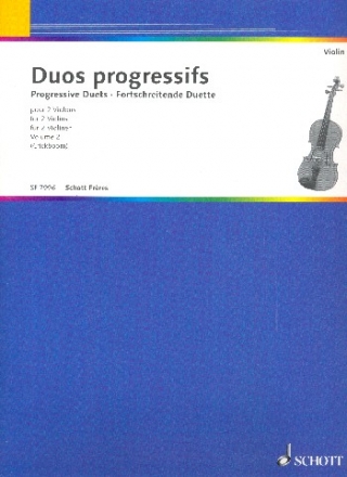 Progressive Duette Band 2 fr 2 Violinen Stimmen